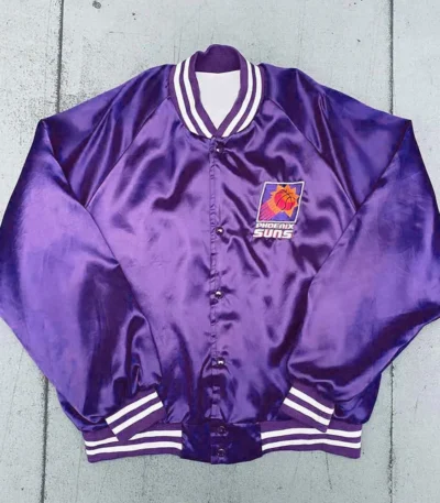 Phoenix Suns 1990s Purple Satin Jacket