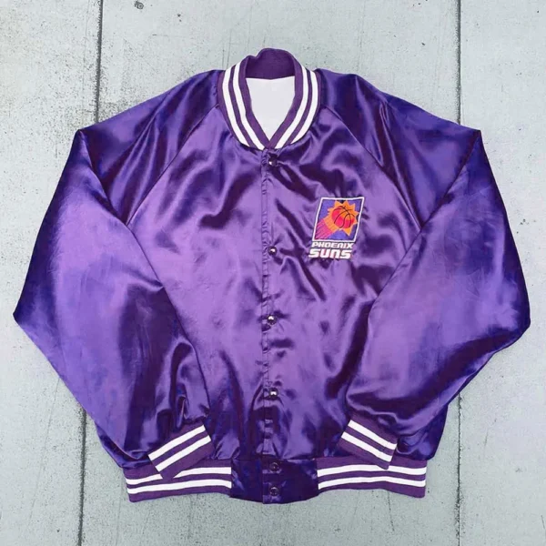 Phoenix Suns 1990s Purple Satin Jacket