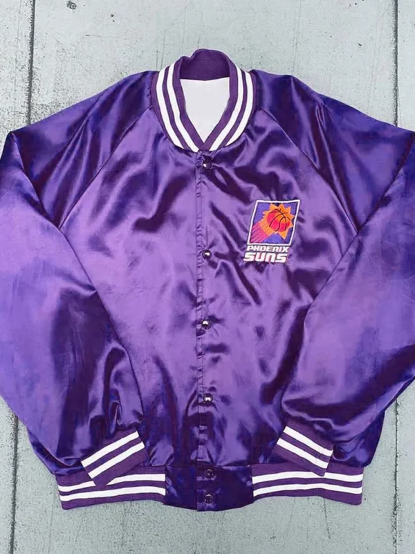 Phoenix Suns 1990s Purple Satin Jacket