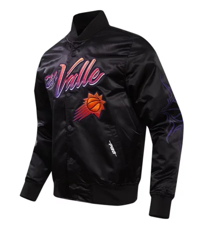 Phoenix Suns 2023-24 City Edition Black Satin Jacket