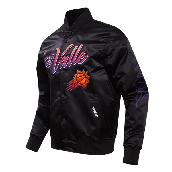 Phoenix Suns 2023-24 City Edition Black Satin Jacket