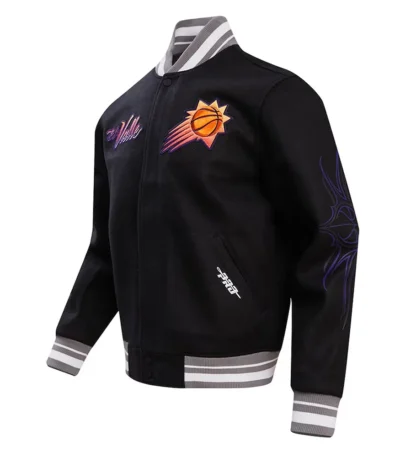 Phoenix Suns 2023-24 City Edition Black Varsity Jacket