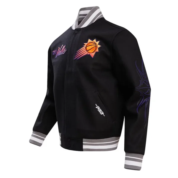 Phoenix Suns 2023-24 City Edition Black Varsity Jacket