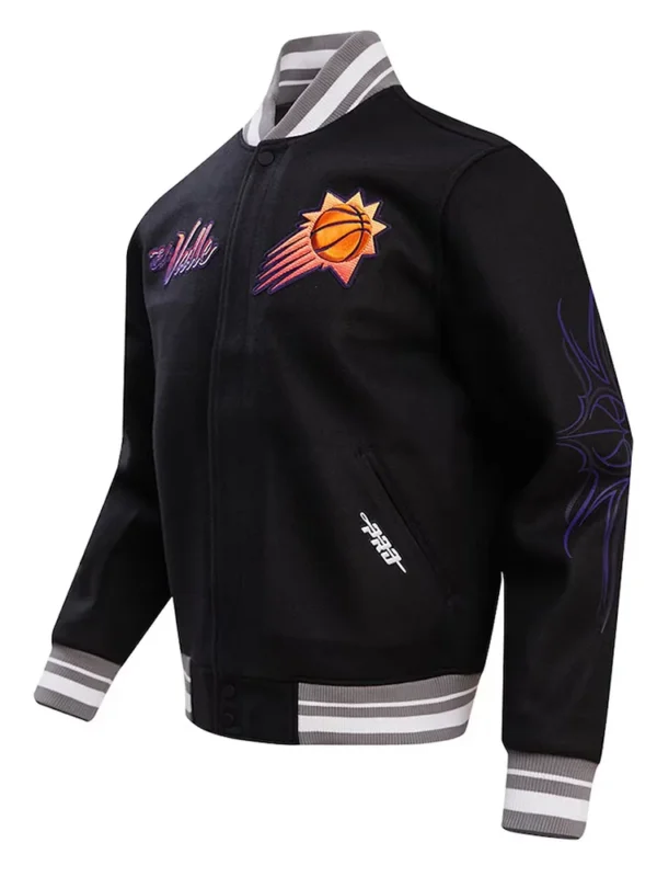 Phoenix Suns 2023-24 City Edition Black Varsity Jacket