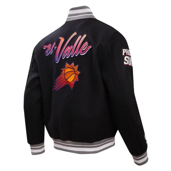Phoenix Suns 2023-24 City Edition Black Varsity Jacket