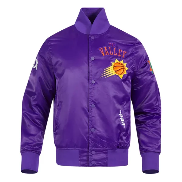 Phoenix Suns 2024-25 City Edition Chenille Purple Satin Jacket