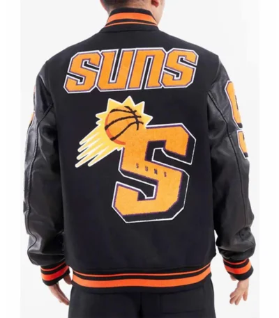 Phoenix Suns Black Mashup Varsity Jacket