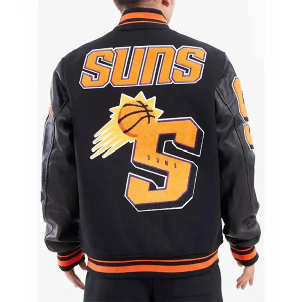Phoenix Suns Black Mashup Varsity Jacket