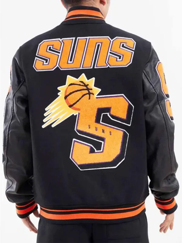 Phoenix Suns Black Mashup Varsity Jacket