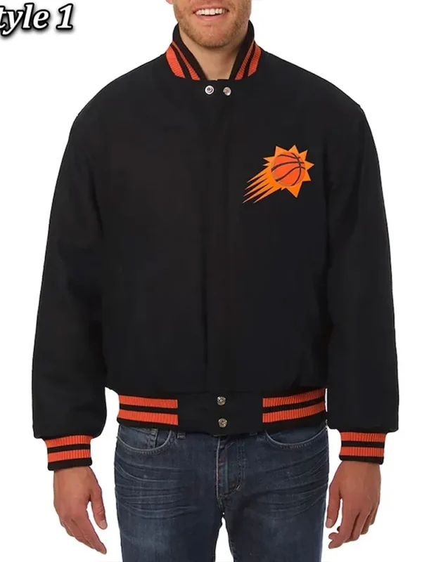 Phoenix Suns Black Wool Jacket