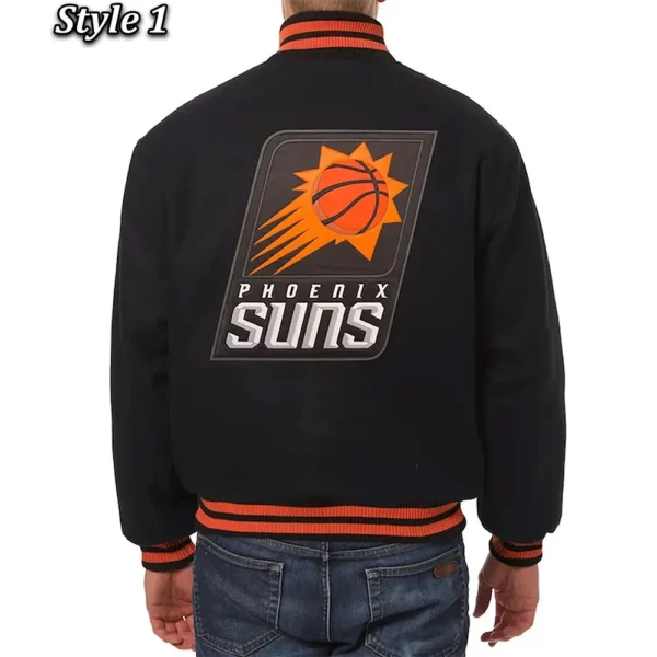 Phoenix Suns Black Wool Jacket