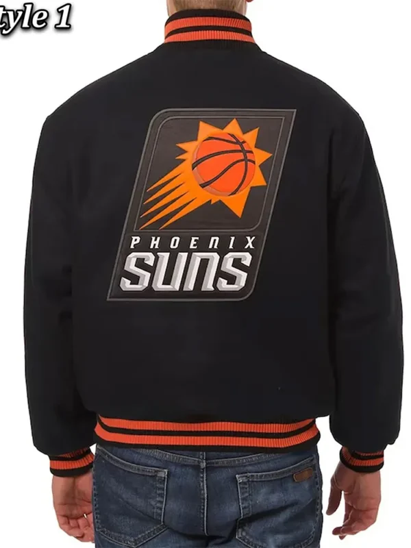 Phoenix Suns Black Wool Jacket