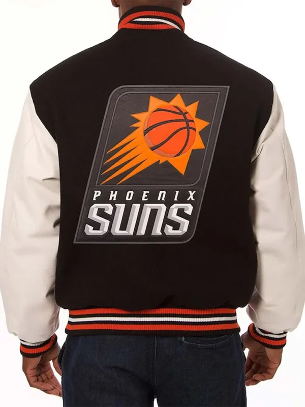 Phoenix Suns Black and White Varsity Jacket