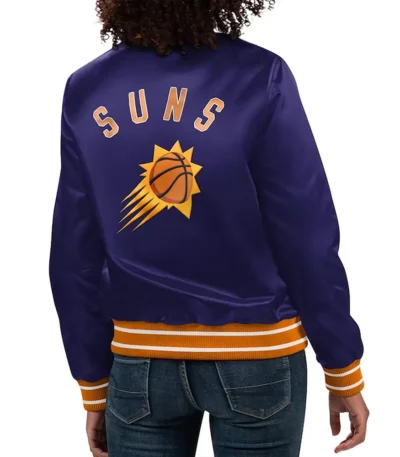 Phoenix Suns Full Count Purple Satin Jacket
