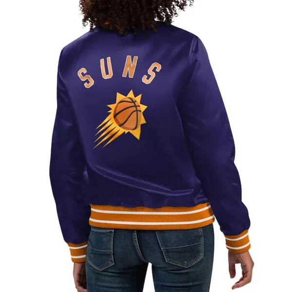Phoenix Suns Full Count Purple Satin Jacket