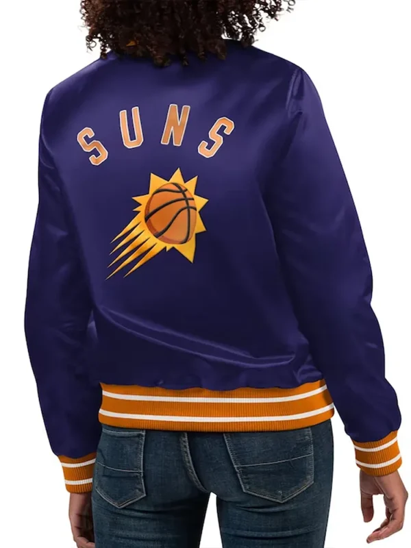 Phoenix Suns Full Count Purple Satin Jacket