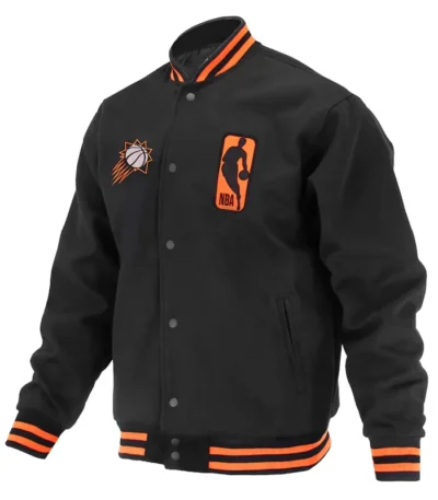 Phoenix Suns Logoman Shadow Black Varsity Jacket