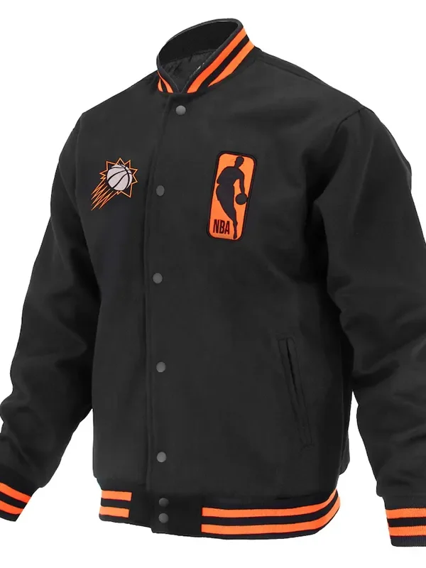 Phoenix Suns Logoman Shadow Black Varsity Jacket