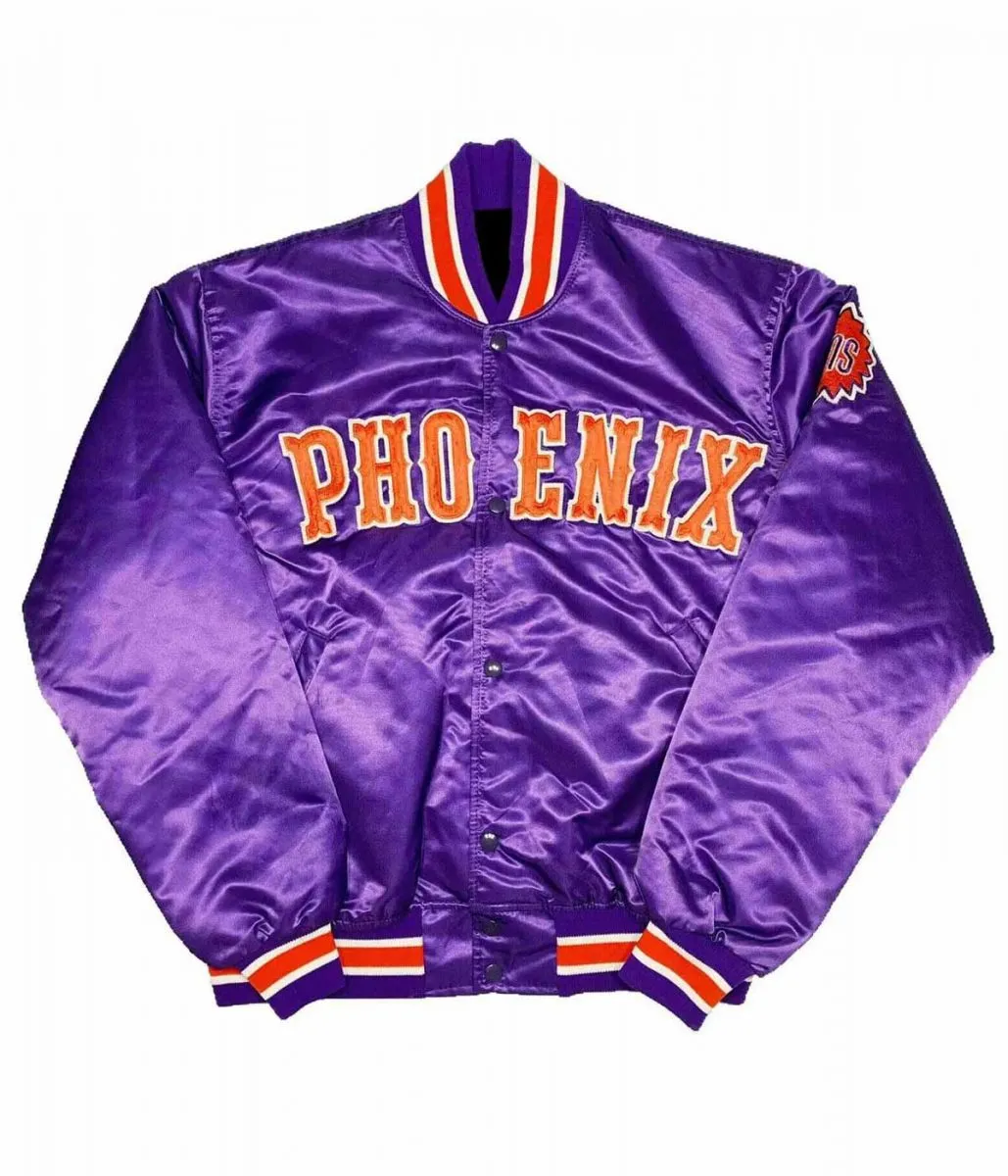 Phoenix Suns NBA Purple Bomber Jacket Phoenix Suns NBA Purple Bomber Jacket