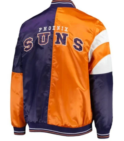 Phoenix Suns Orange and Purple Varsity Starter Jacket