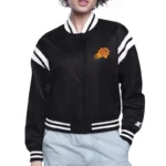 Phoenix Suns Printed Logo Varsity Satin Jacket