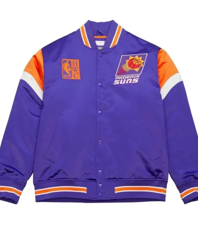 Phoenix Suns Purple Heavyweight Satin Jacket