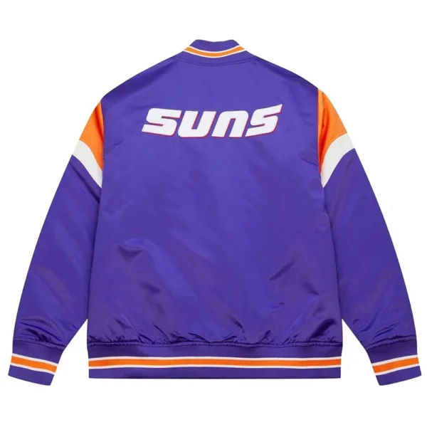 Phoenix Suns Purple Heavyweight Satin Jacket