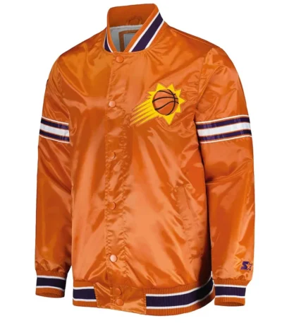 Phoenix Suns Slider Orange Satin Jacket