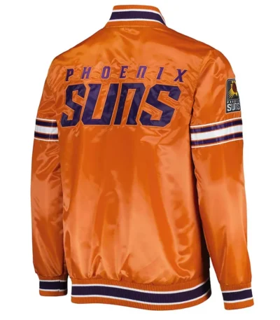 Phoenix Suns Slider Orange Satin Jacket