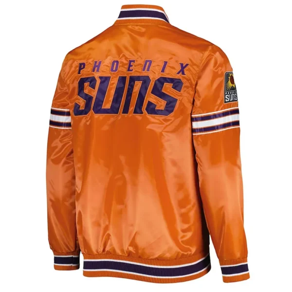 Phoenix Suns Slider Orange Satin Jacket