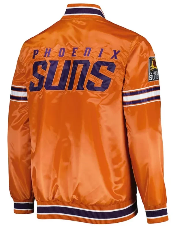Phoenix Suns Slider Orange Satin Jacket