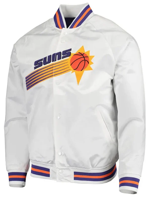 Phoenix Suns Throwback White Jacket