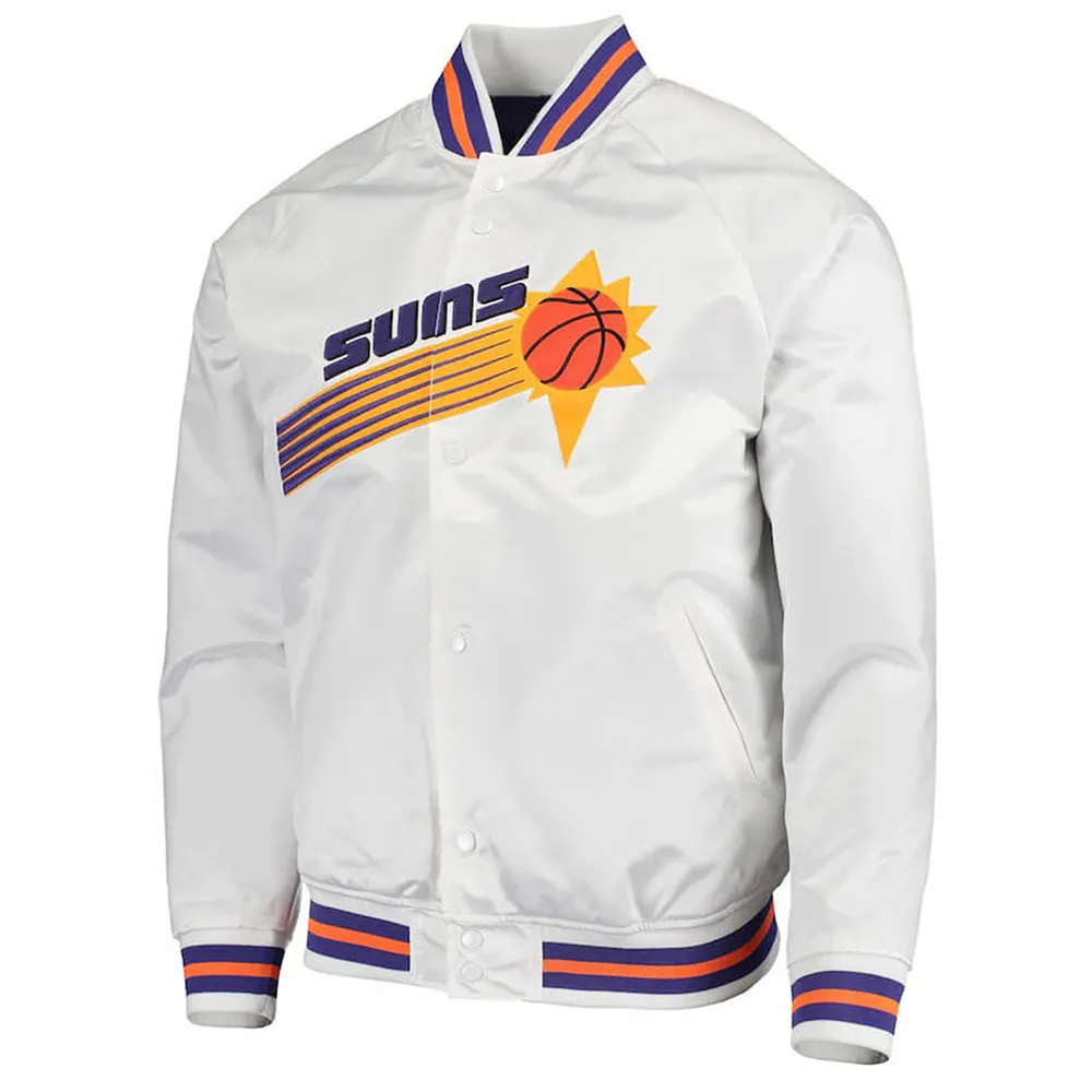 Phoenix Suns Throwback White Jacket Phoenix Suns Throwback White Jacket