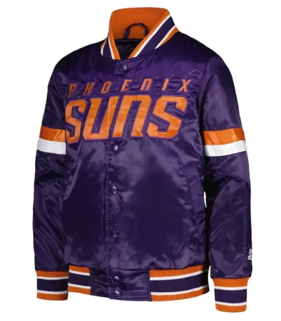 Phoenix Suns Youth Home Game Purple Satin Jacket