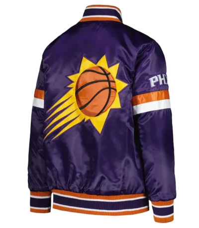 Phoenix Suns Youth Home Game Purple Satin Jacket