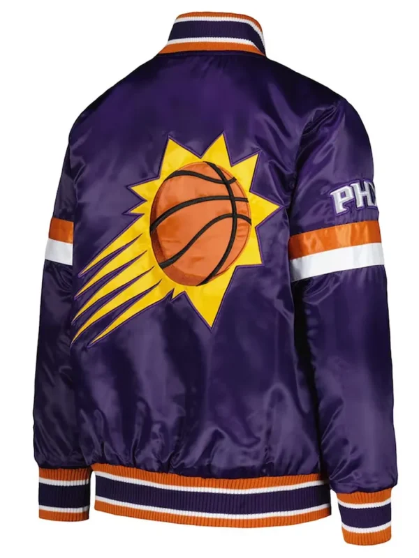 Phoenix Suns Youth Home Game Purple Satin Jacket