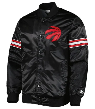 Pick & Roll Toronto Raptors Black Satin Jacket
