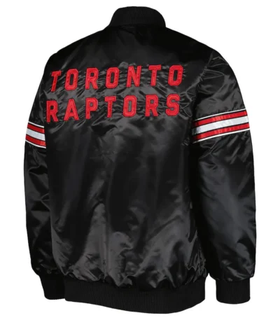 Pick & Roll Toronto Raptors Black Satin Jacket
