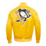 Pittsburgh Penguins Classic Gold Satin Jacket