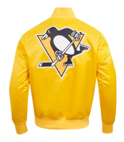 Pittsburgh Penguins Classic Gold Satin Jacket