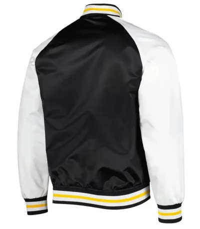 Pittsburgh Penguins Prime Time Black-White Satin Jacket