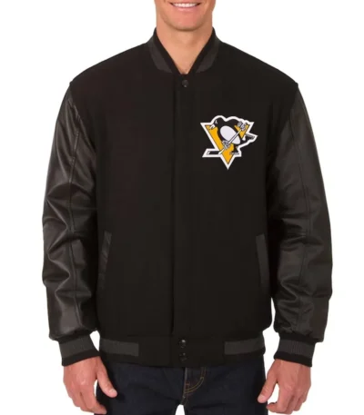 Pittsburgh Penguins Varsity Black Jacket