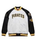 Pittsburgh Pirate Black and White Lightweight Satin Jacket