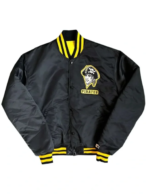 Pittsburgh Pirates 90’s Black Satin Jacket