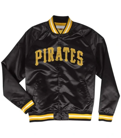 Pittsburgh Pirates Black Lightweight Satin Jacket