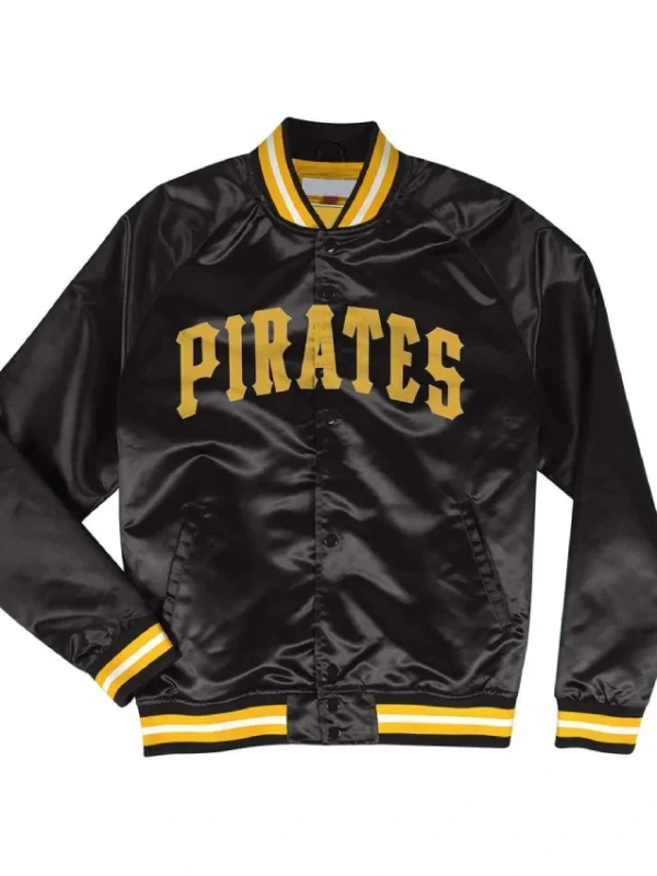 Pittsburgh Pirates Black Lightweight Satin Jacket