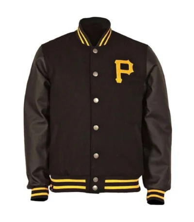 Pittsburgh Pirates Black Varsity Jacket
