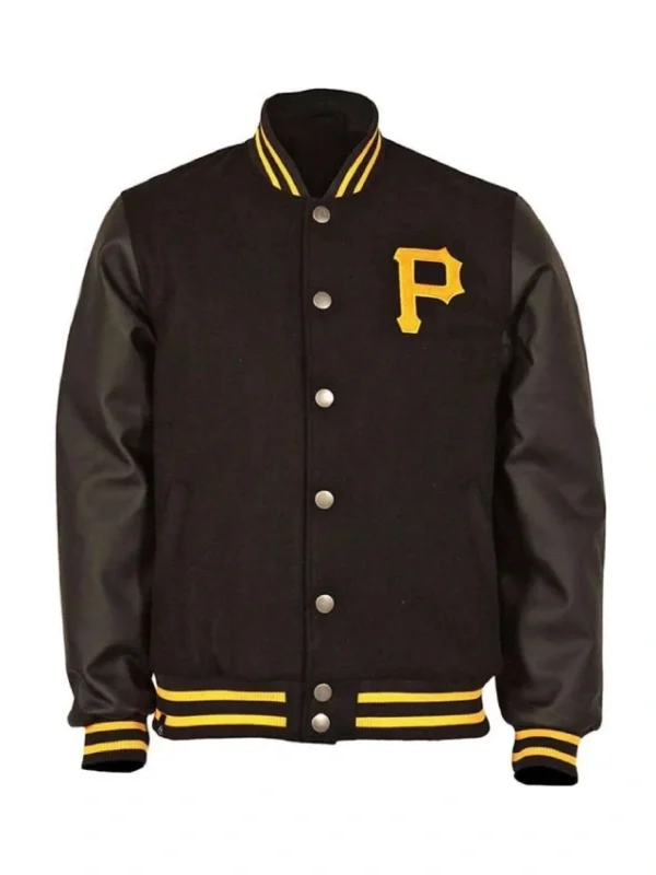 Pittsburgh Pirates Black Varsity Jacket