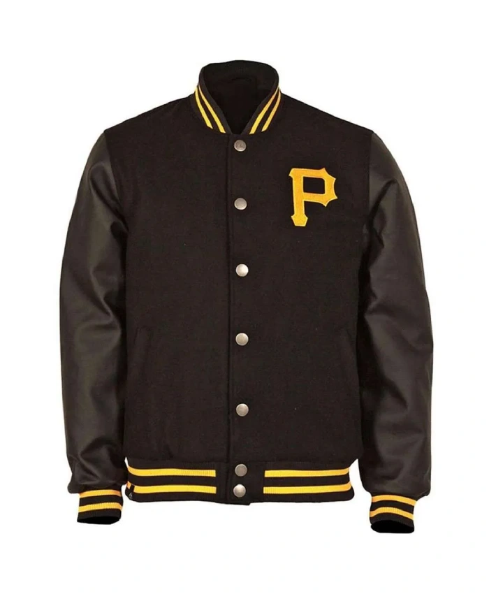 Pittsburgh Pirates Black Varsity Jacket Pittsburgh Pirates Black Varsity Jacket