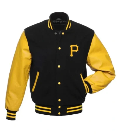 Pittsburgh Pirates Black and Yellow Varsity Jacket
